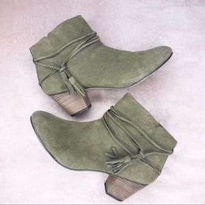 Chelsea Crew Olive Booties